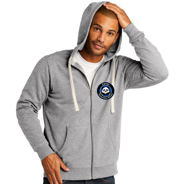 District Re-Fleece Full-Zip Hooded Sweatshirt - Embroidered Logo Thumbnail