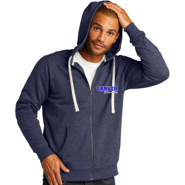 District Re-Fleece Full-Zip Hooded Sweatshirt - Embroidered Logo Thumbnail