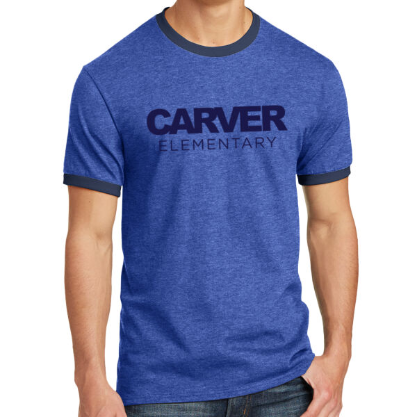 Port & Company Core Cotton Ringer Tee - Printed Logo Thumbnail