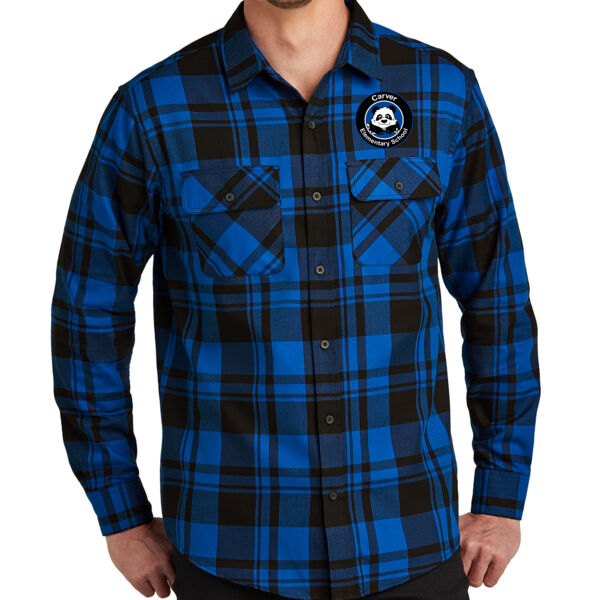 Port Authority® Plaid Flannel Shirt - Embroidered Logo Thumbnail