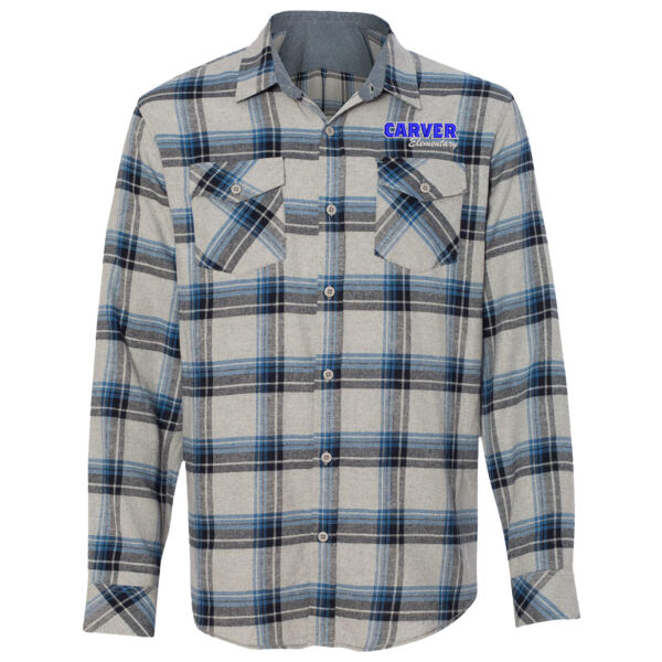 Burnside - Yarn-Dyed Long Sleeve Flannel Shirt - Embroidered Logo Thumbnail