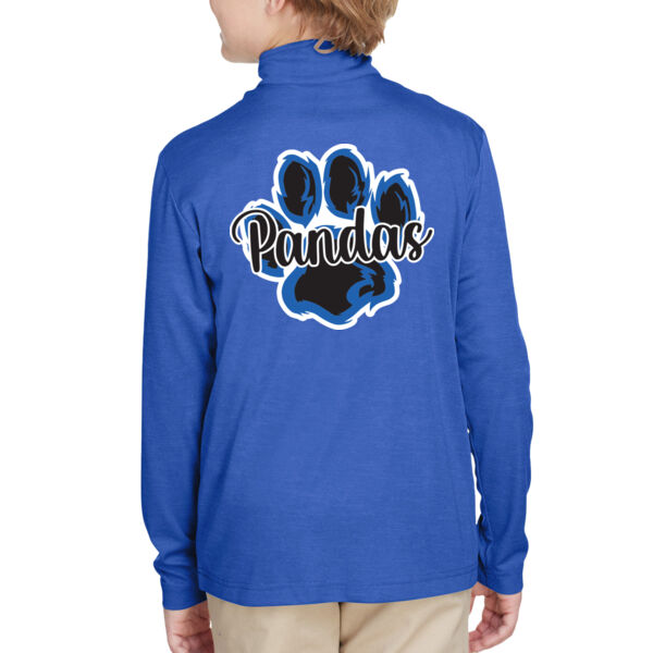 Team 365 - Youth Zone Sonic Heather Performance Quarter-Zip Pullover - Embroidered & Printed Logos Thumbnail