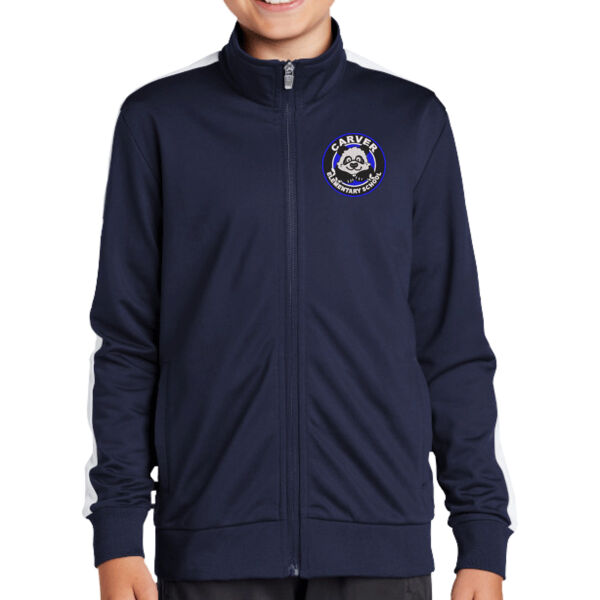 Sport-Tek Youth Tricot Track Jacket - Embroidered Logo Thumbnail
