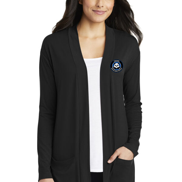 Port Authority Ladies Concept Long Pocket Cardigan - Embroidered Logo Thumbnail