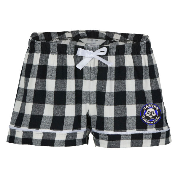 Boxercraft - Women's Flannel Shorts - Embroidered Logo Thumbnail