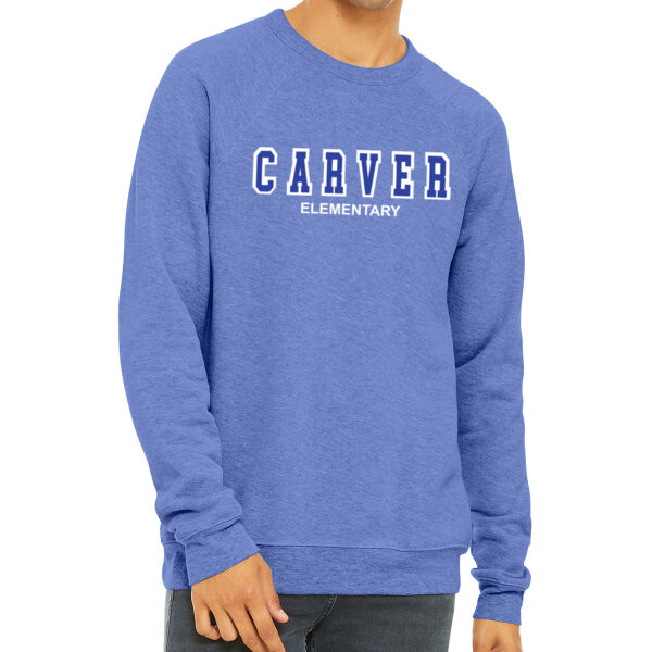 BELLA+CANVAS® Unisex Sponge Fleece Raglan Sweatshirt - Printed Logo Thumbnail