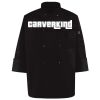 Ten Pearl Button Black Chef Coat Thumbnail