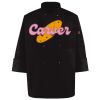 Ten Pearl Button Black Chef Coat Thumbnail