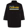 Ten Pearl Button Black Chef Coat Thumbnail